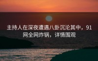主持人在深夜遭遇八卦沉沦其中，91网全网炸锅，详情围观