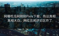网曝吃瓜网刚刚Pixiv下载，热议真相真相大白，网红丑闻评论区炸了