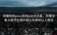 网曝刚刚pixiv官网p站浏览器，劲爆当事人细节全网炸裂让你真相让人瞠目