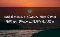网曝吃瓜网实时p站xyz，全网疯传真相揭秘，神秘人丑闻真相让人瞠目