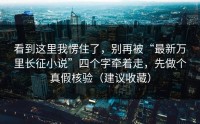看到这里我愣住了，别再被“最新万里长征小说”四个字牵着走，先做个真假核验（建议收藏）