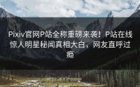 Pixiv官网P站全称重磅来袭！P站在线惊人明星秘闻真相大白，网友直呼过瘾