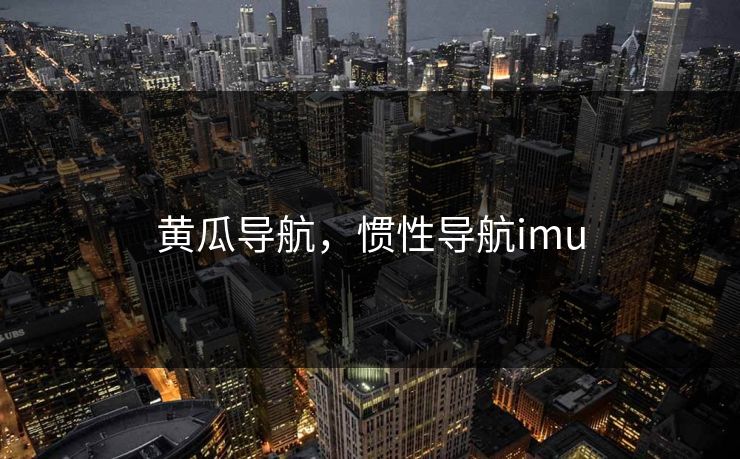 黄瓜导航，惯性导航imu